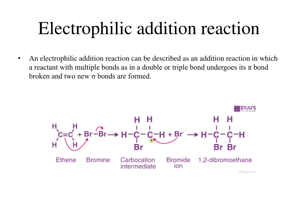 electrophilic addition reaction