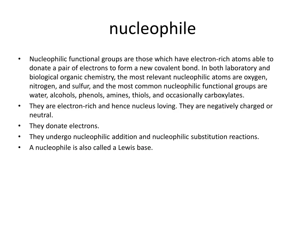 nucleophile