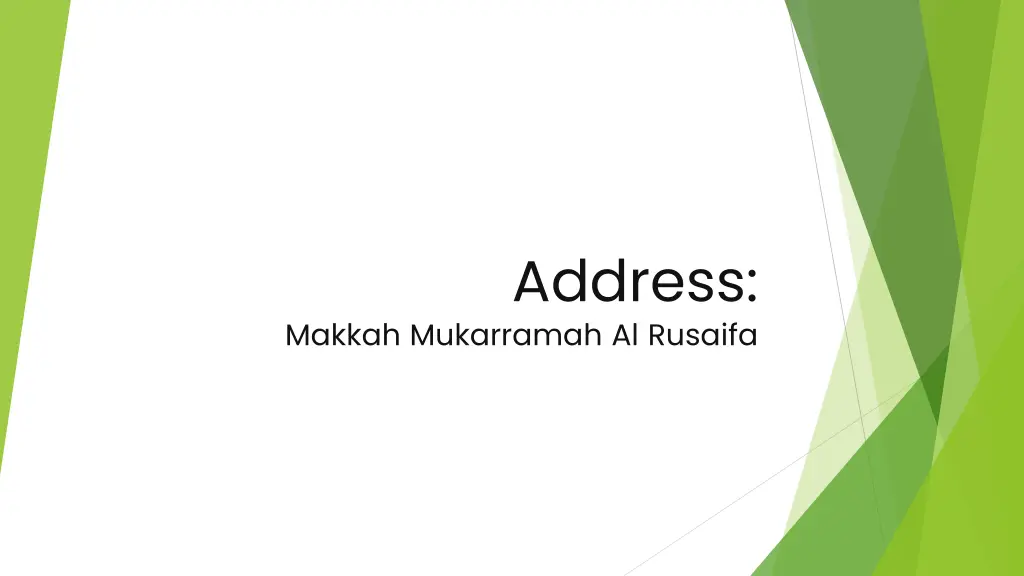 address