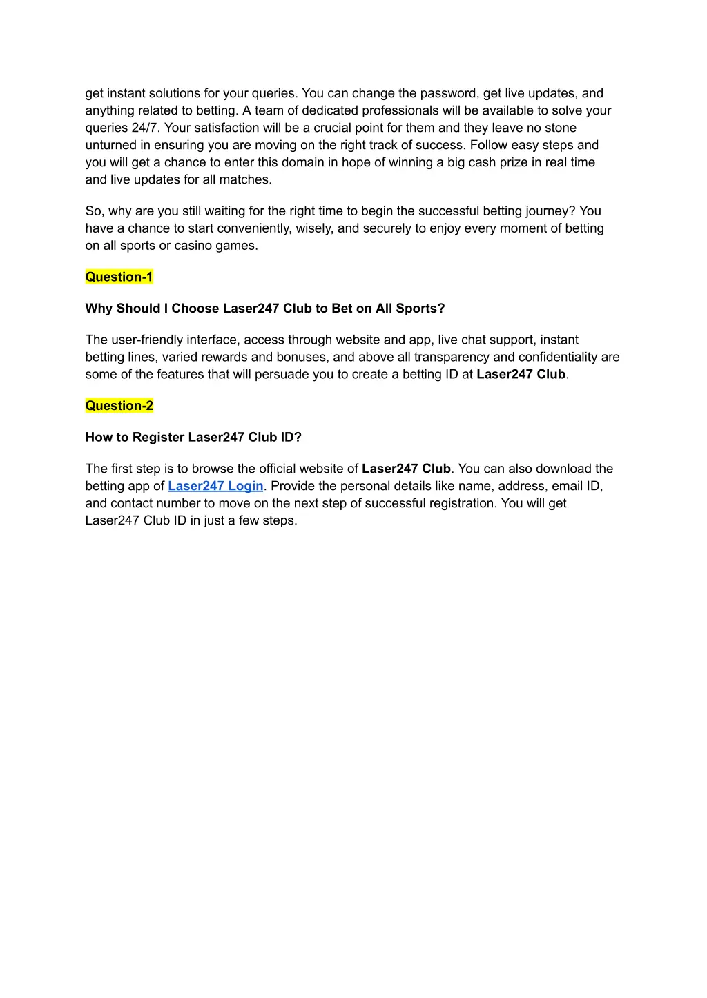 get instant solutions for your queries
