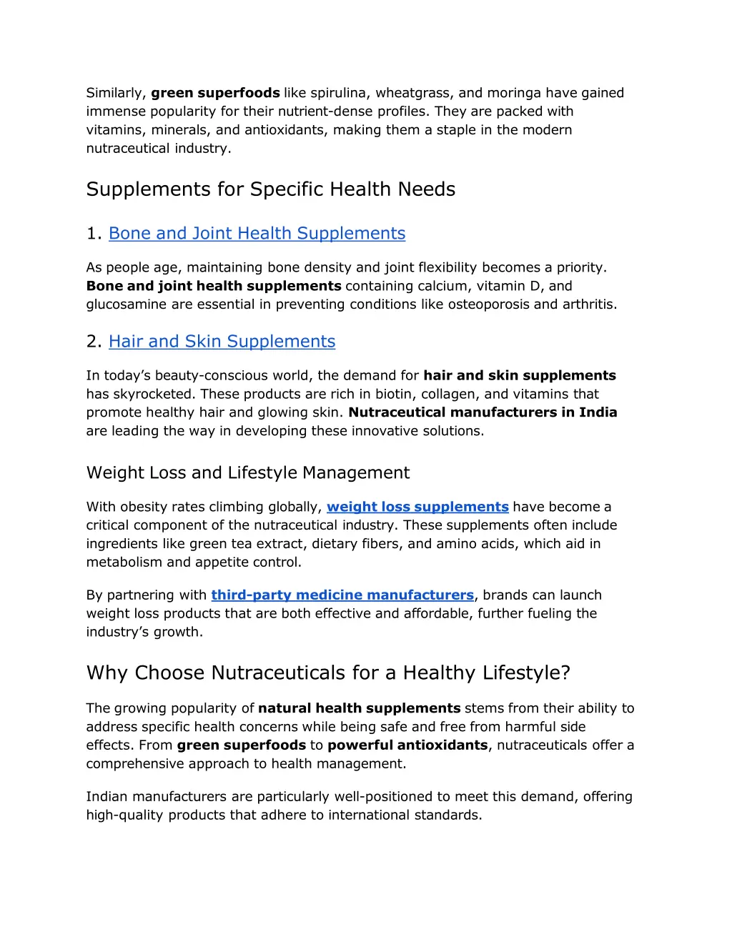 similarly green superfoods like spirulina