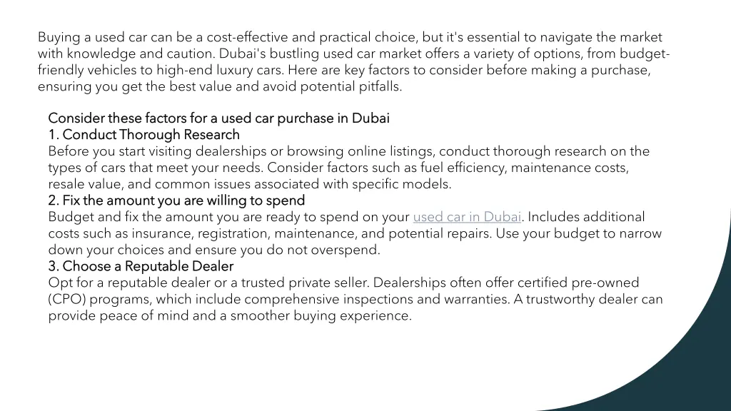 buying a used car can be a cost effective