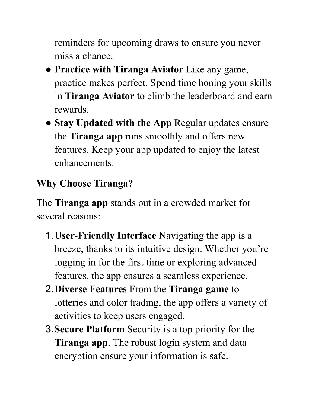 reminders for upcoming draws to ensure you never