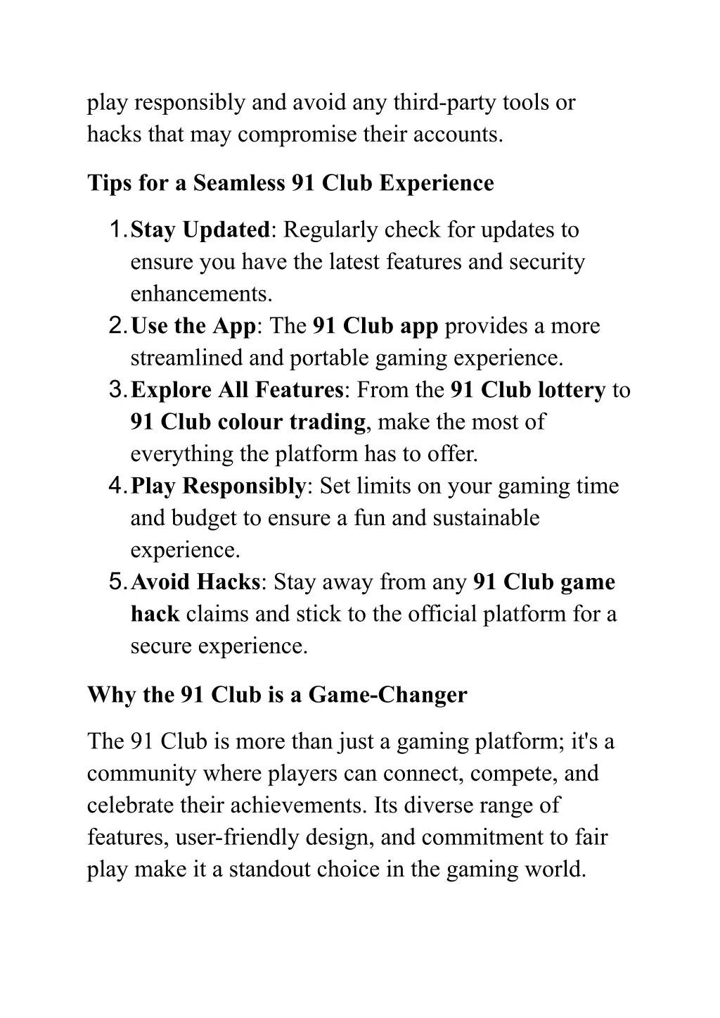 play responsibly and avoid any third party tools