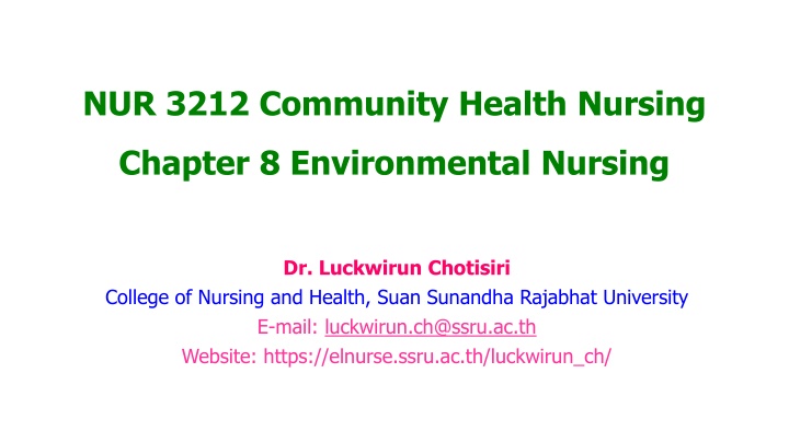 nur 3212 community health nursing