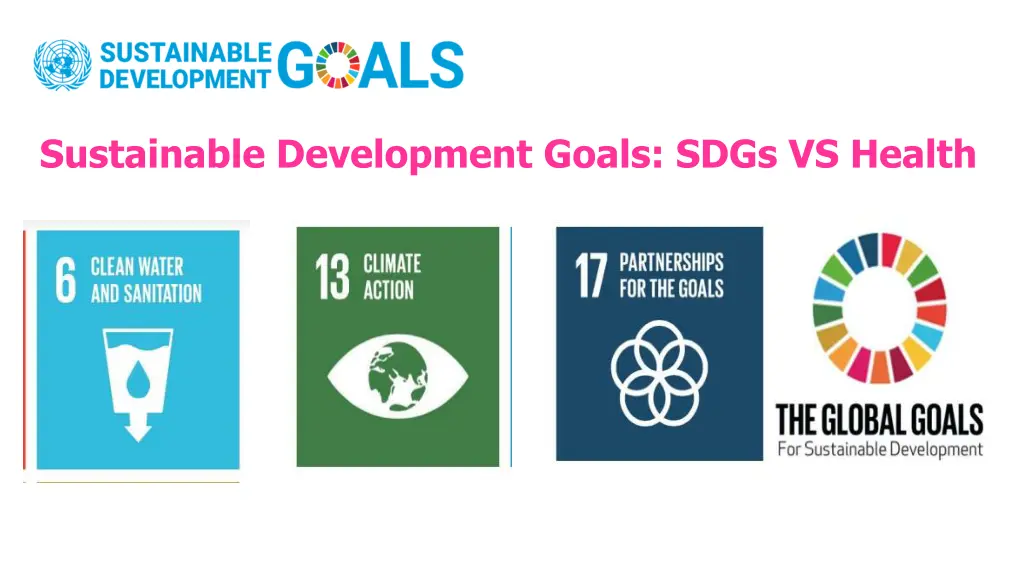 sustainable development goals sdgs vs health