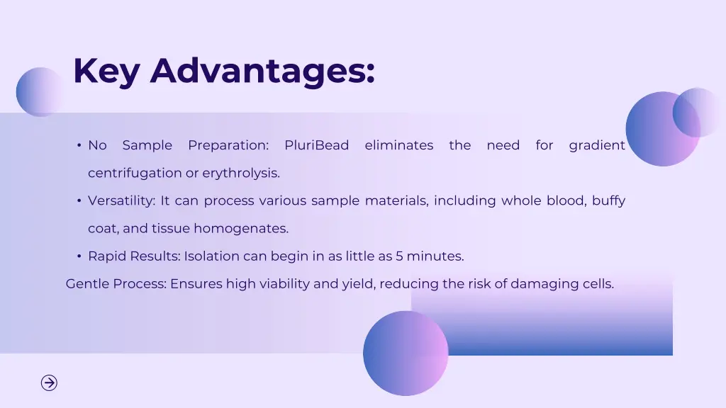 key advantages