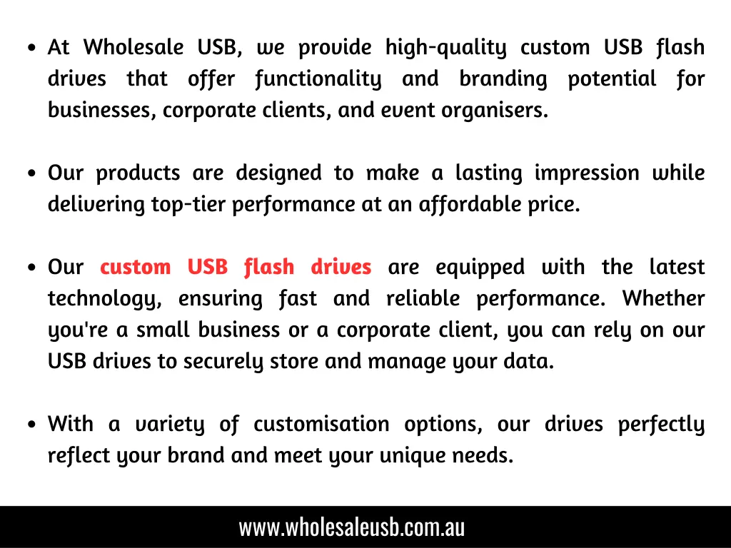 at wholesale usb we provide high quality custom