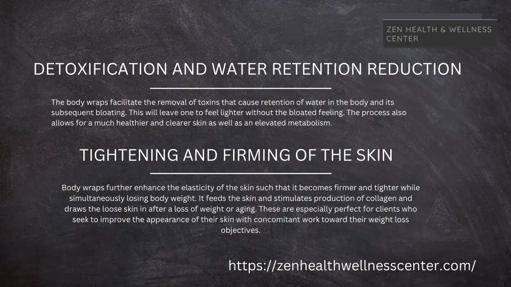 detoxification and water retention reduction