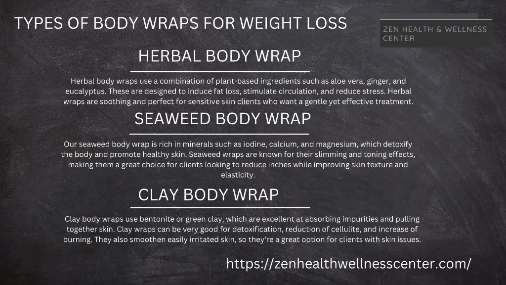 types of body wraps for weight loss