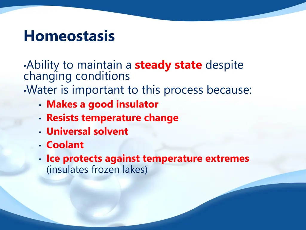 homeostasis