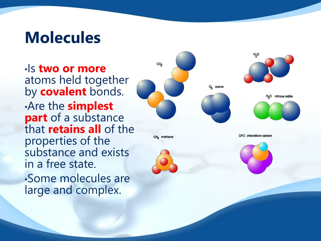 molecules