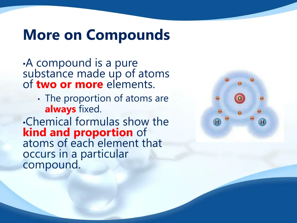 more on compounds