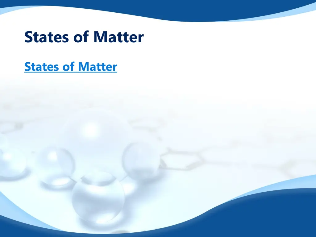 states of matter