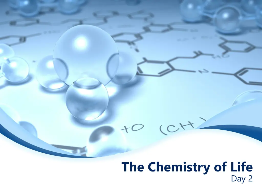 the chemistry of life 1