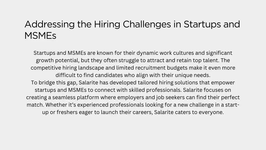 addressing the hiring challenges in startups