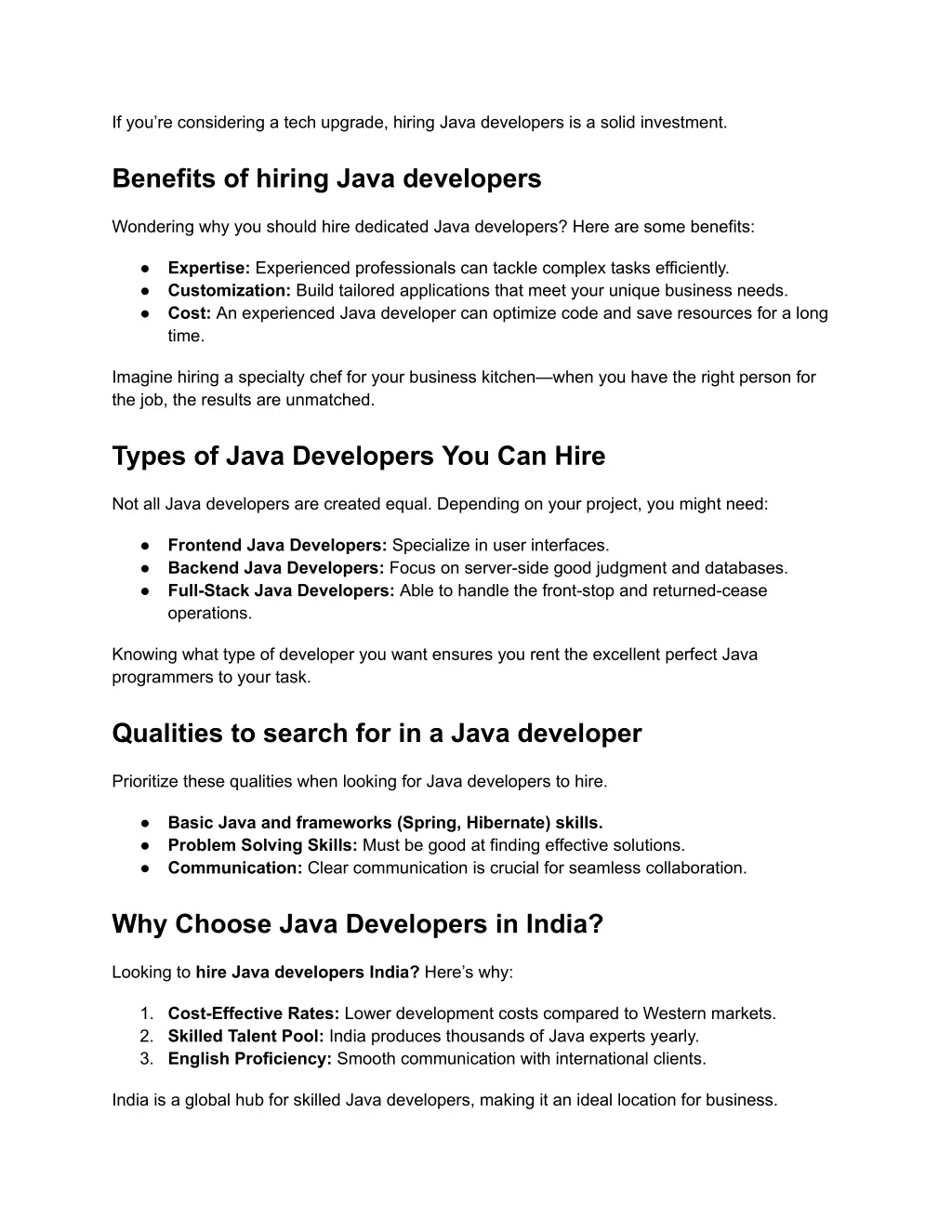 if you re considering a tech upgrade hiring java