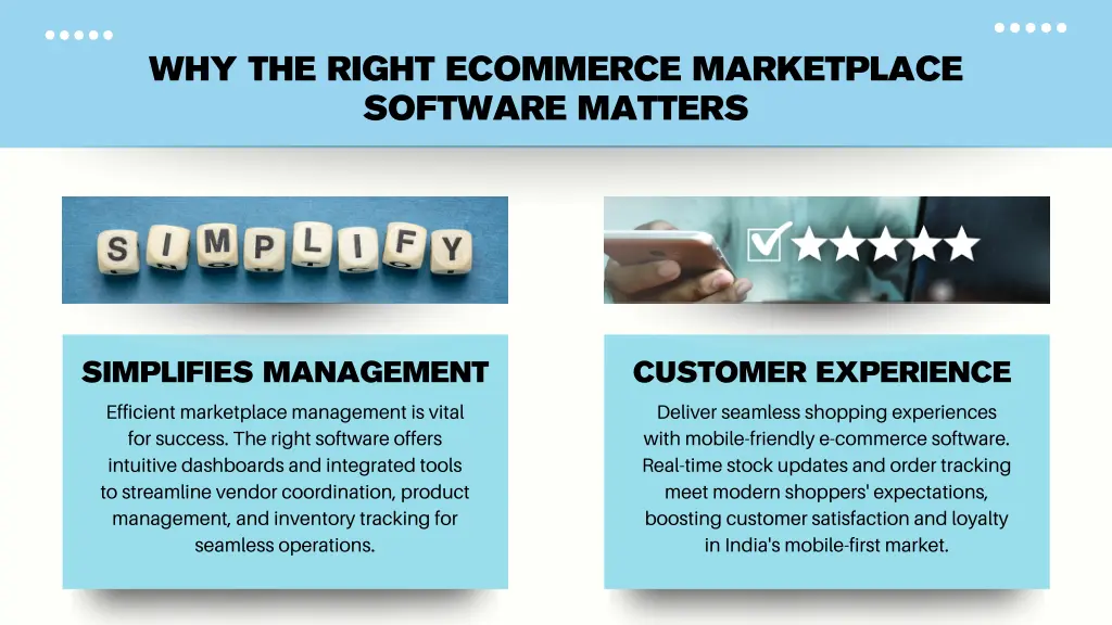 why the right ecommerce marketplace software