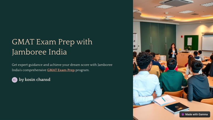 gmat exam prep with jamboree india