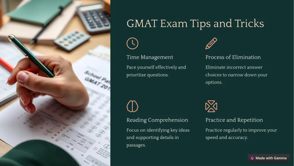 gmat exam tips and tricks
