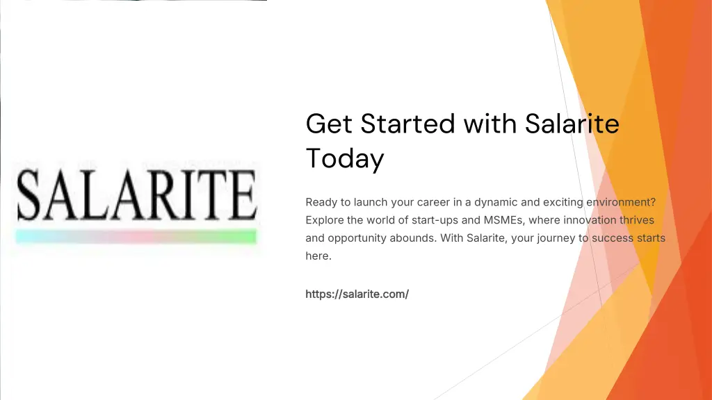 get started with salarite today