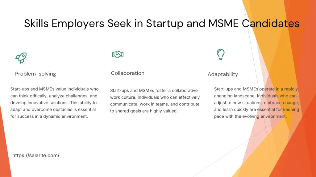 skills employers seek in startup and msme