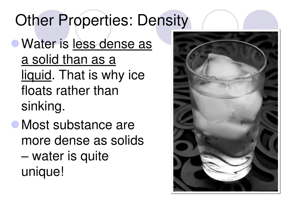other properties density