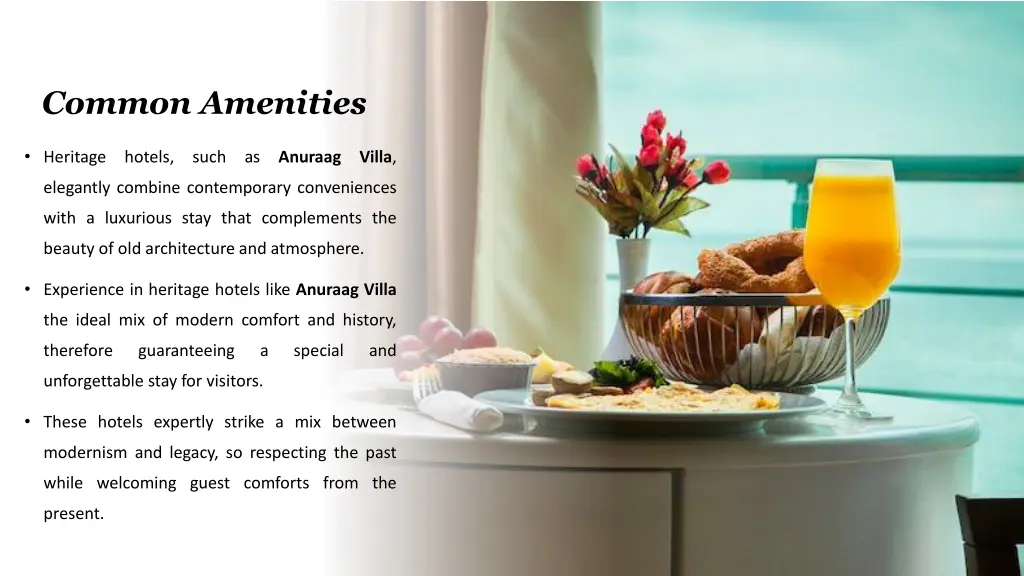 common amenities