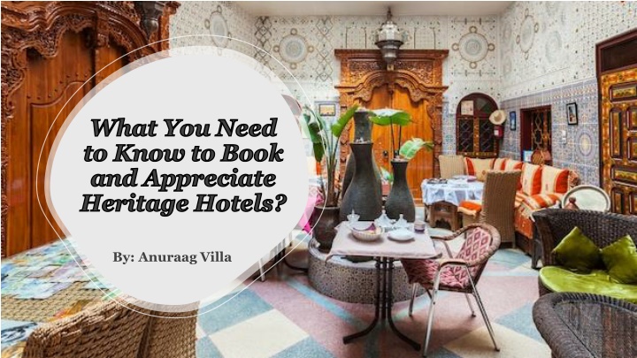 what you need to know to book and appreciate