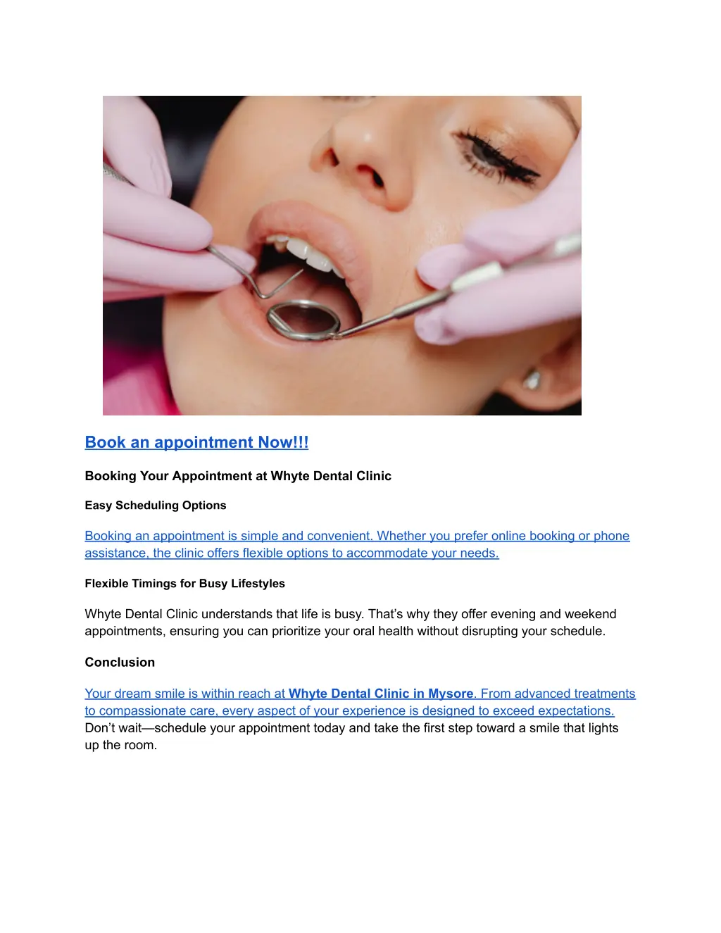 book an appointment now