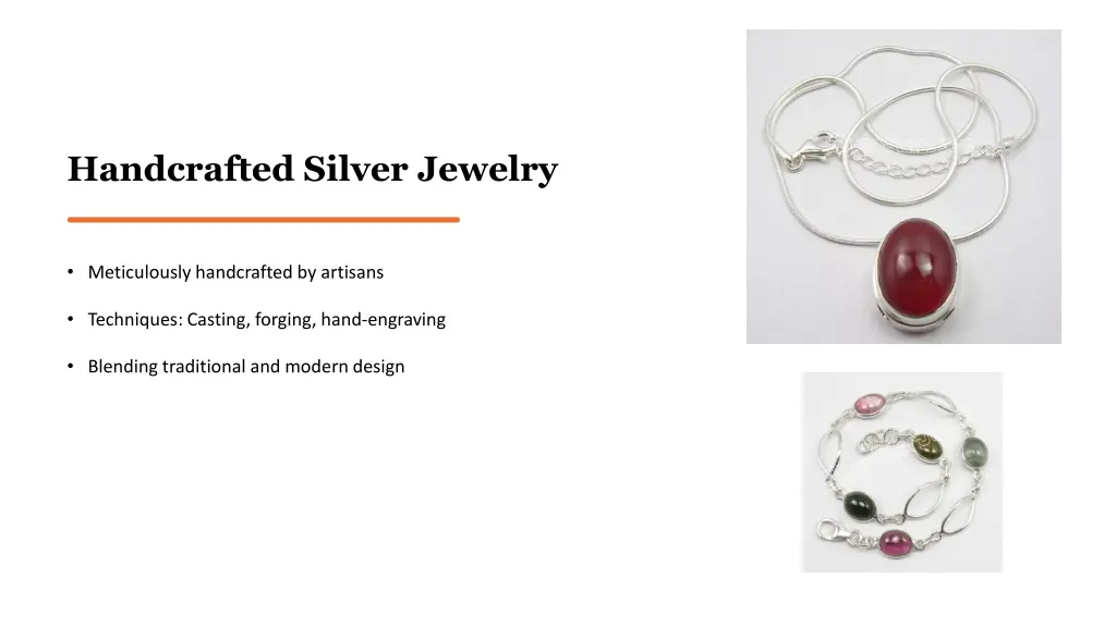 handcrafted silver jewelry
