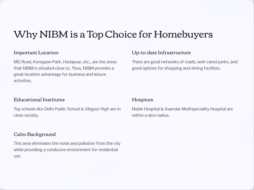 why nibm is a top choice for homebuyers