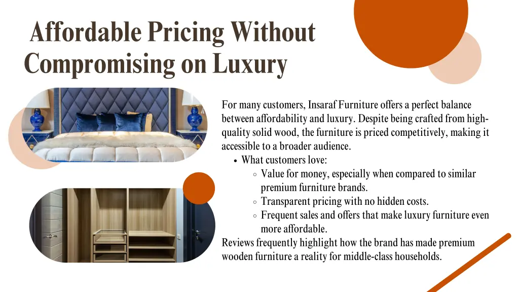 affordable pricing without compromising on luxury