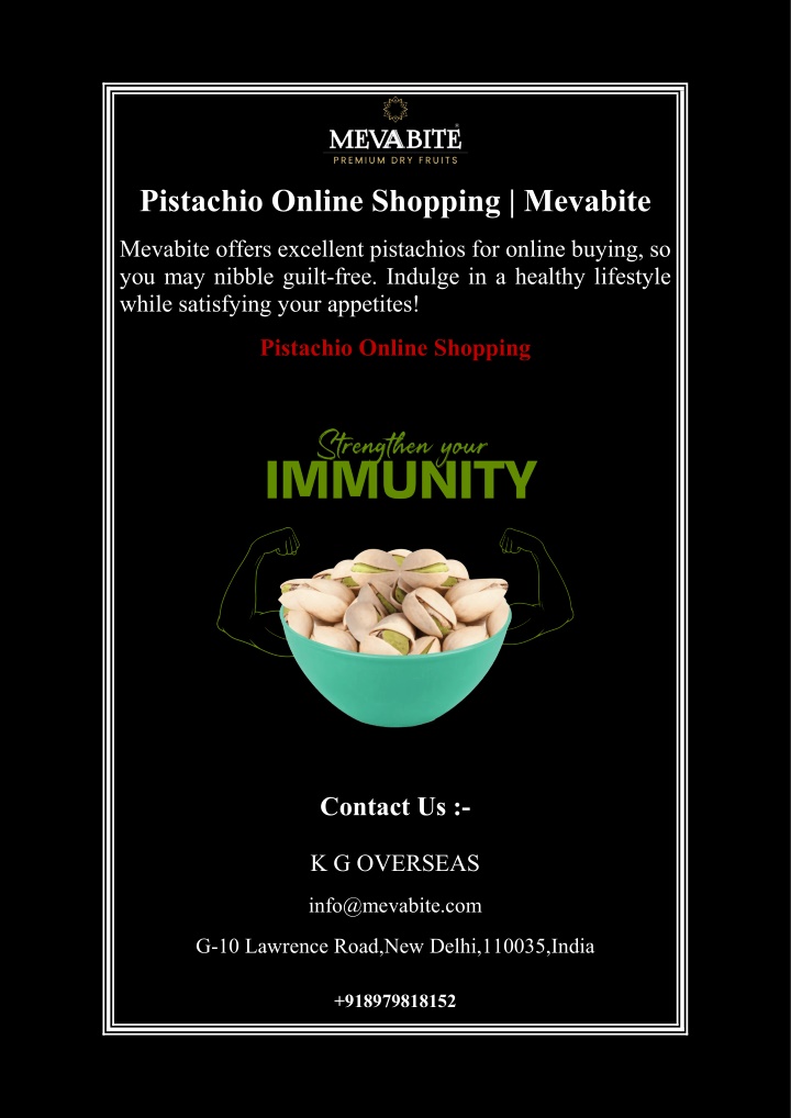 pistachio online shopping mevabite