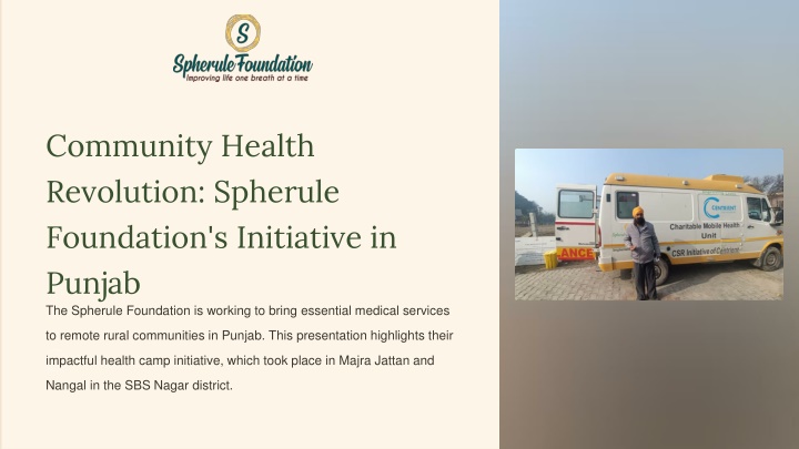 community health revolution spherule foundation