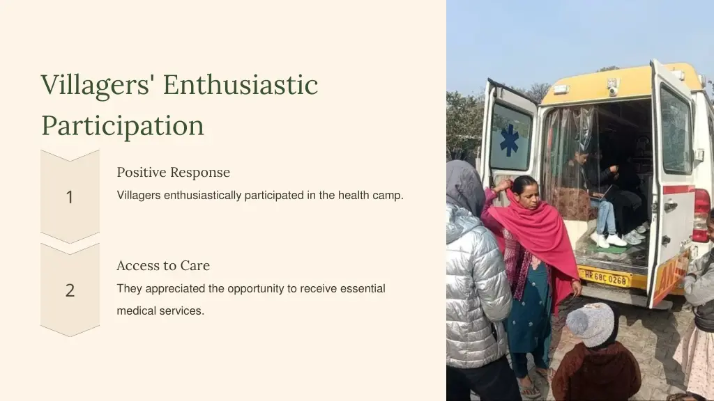 villagers enthusiastic participation
