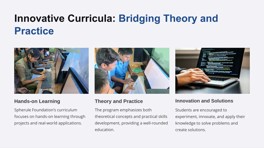 innovative curricula bridging theory and practice