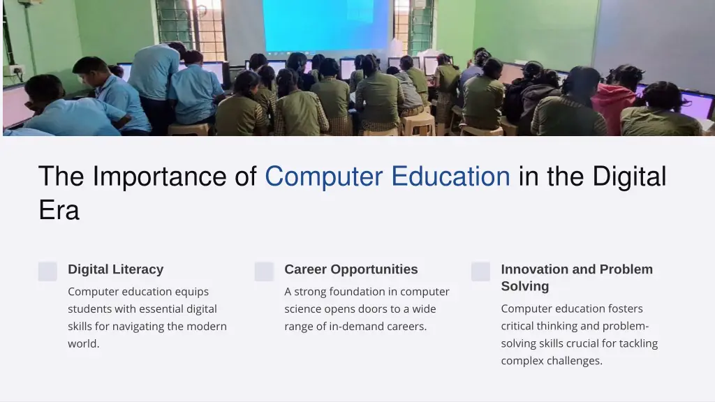 the importance of computer education