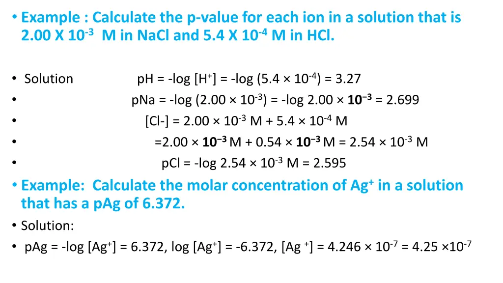 example calculate the p value for each