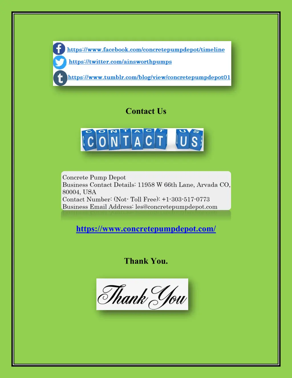 contact us