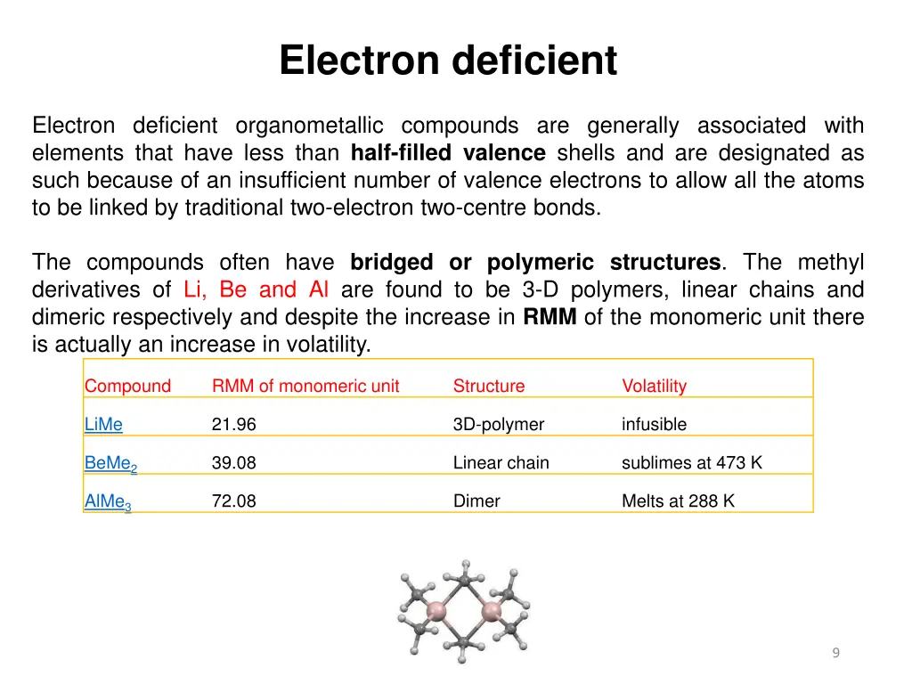 electron deficient