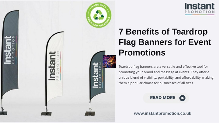 7 benefits of teardrop flag banners for event