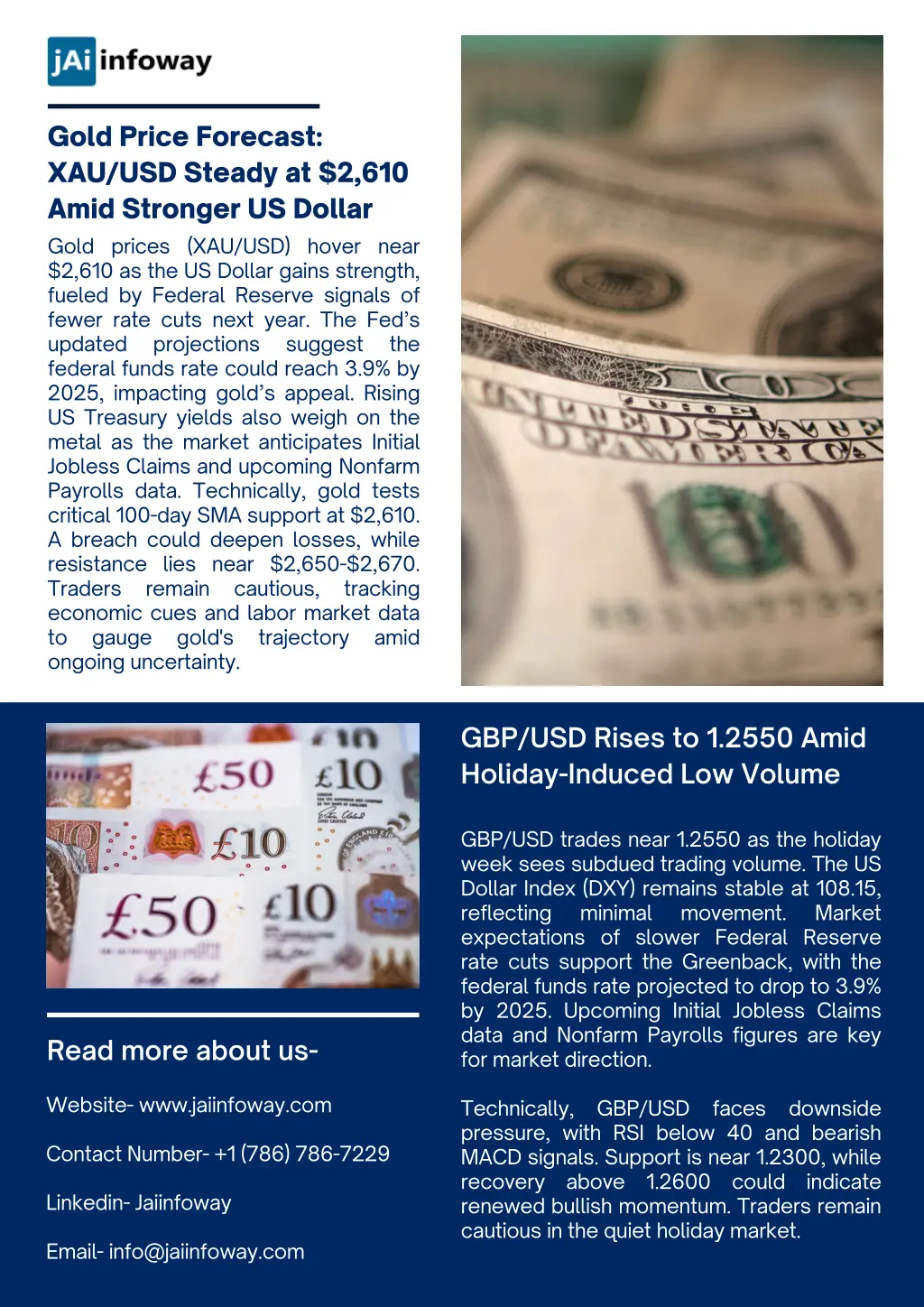 gold price forecast xau usd steady at 2 610 amid