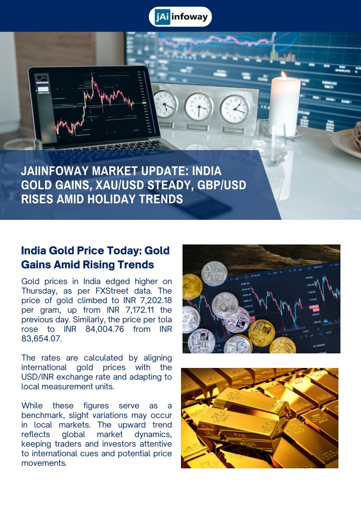 jaiinfoway market update india gold gains