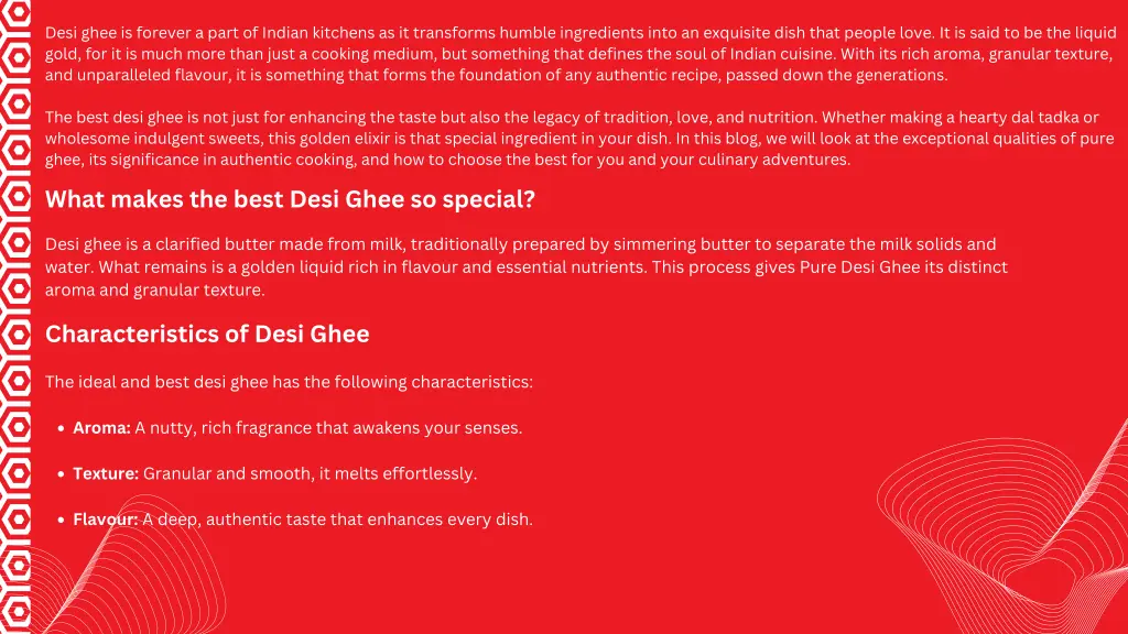 desi ghee is forever a part of indian kitchens