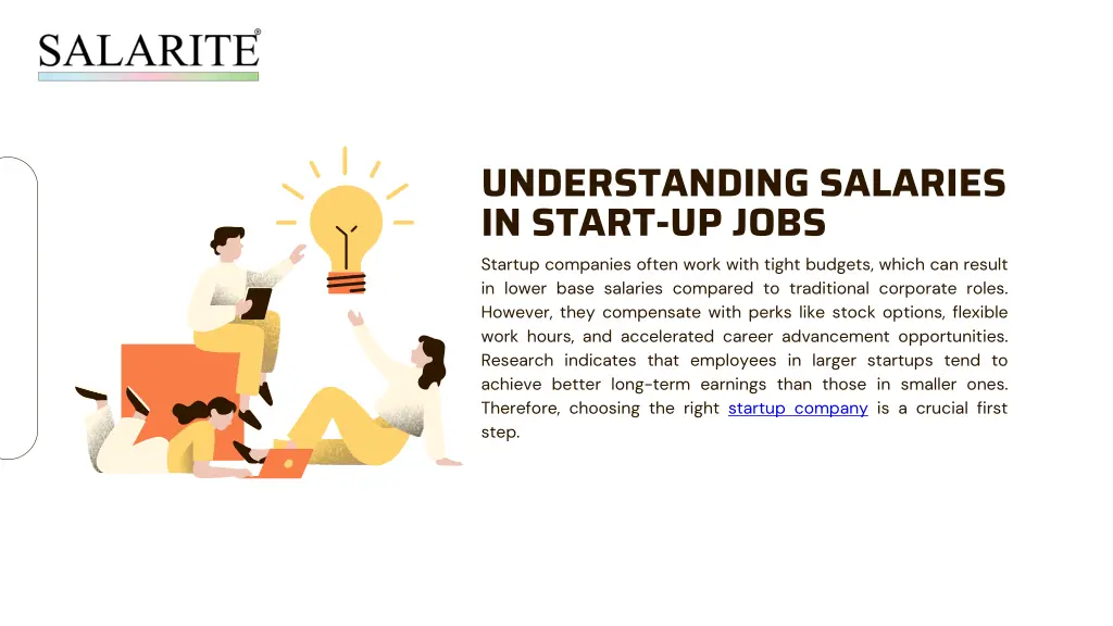 understanding salaries in start up jobs startup