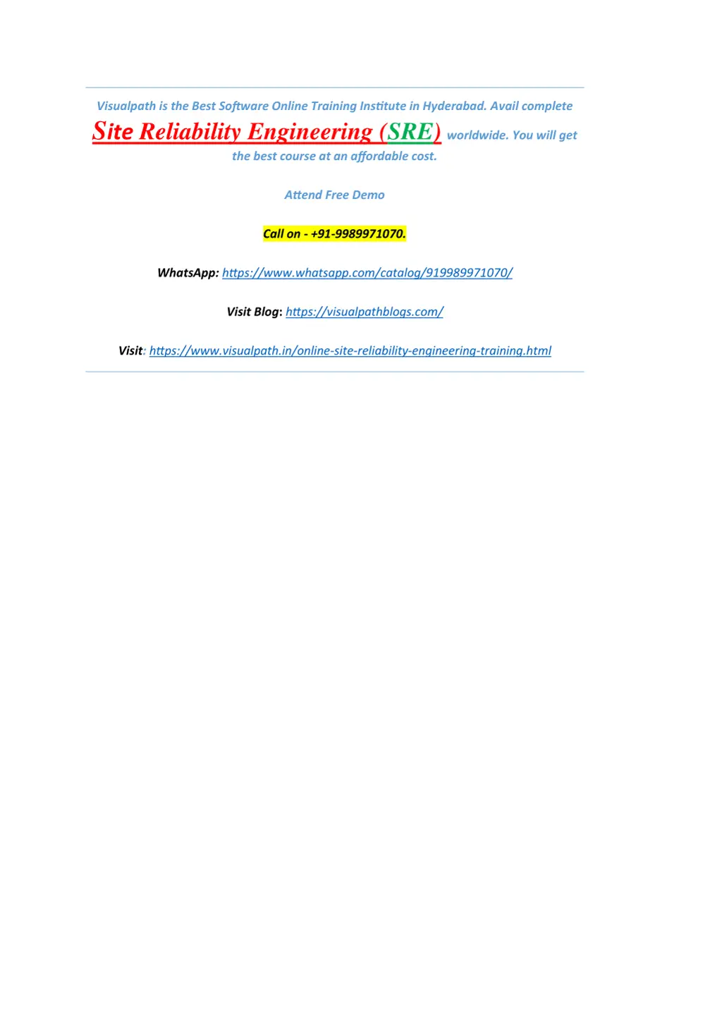 visualpath is the best software online training