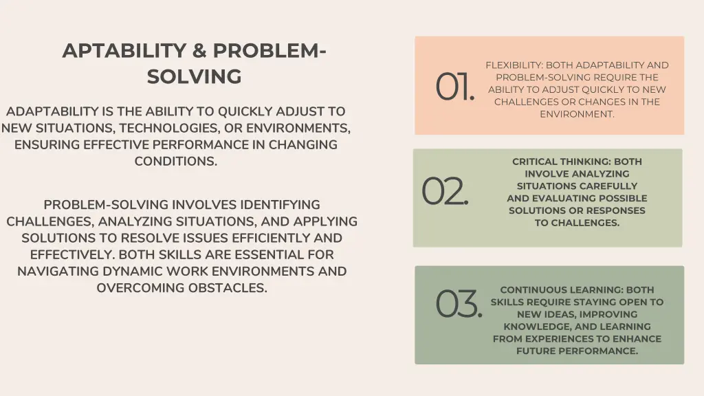 aptability problem solving