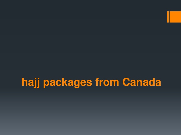 hajj packages from canada
