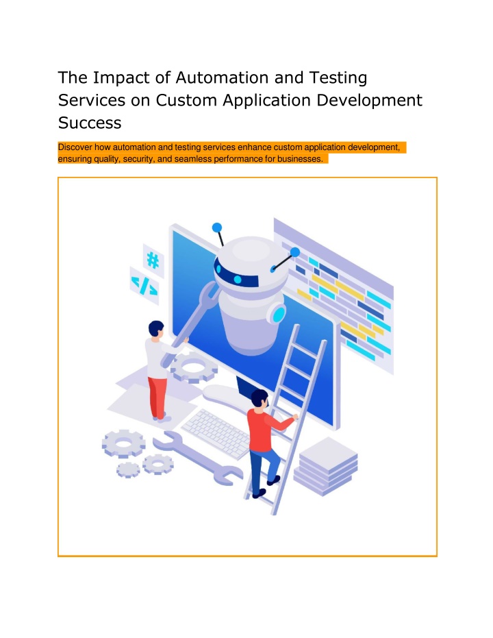 the impact of automation and testing services